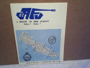 1972 AFV-G2 MILITARY VEHICLES MAGAZINE Vol.3 #7,afv's of italy,defense of crete - Imagen 1 de 8