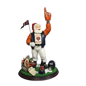 Danbury Mint Chicago Bears Santa Christmas Collection Figurine 12" - Picture 1 of 15
