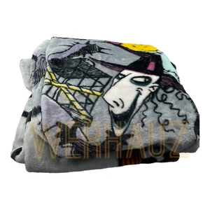 Nightmare Before Christmas Jack Skellington & Sally Twin/Full Raschel Blanket - Picture 1 of 3
