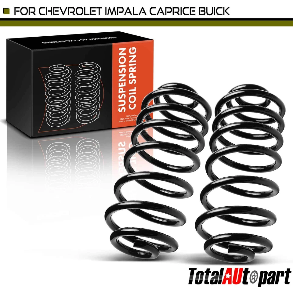 2x Muelles helicoidales para Buick Electra LeSabre Cadillac Fleetwood Chevrolet lado trasero Foto 1 de 4