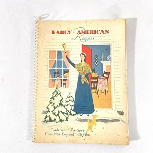 Vtg. Early American Recipes Cookbook Recipe Collection New England Heloise Frost - Picture 1 of 10