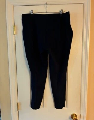 Lands End Women Plus Navy Knit Active Stretch Leggings Pants Size XL/18 - Image 1 of 4