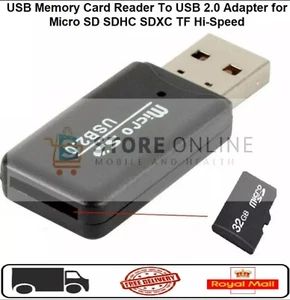 USB Memory Card Reader USB 2.0 Adapter for Micro SD SDHC SDXC TF Hi-Speed - Picture 1 of 2