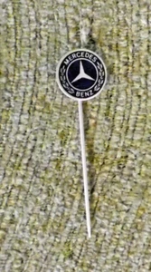Pin, Mercedes Benz, Blue - Silver, 1.3 cm x 5 cm, - Picture 1 of 2