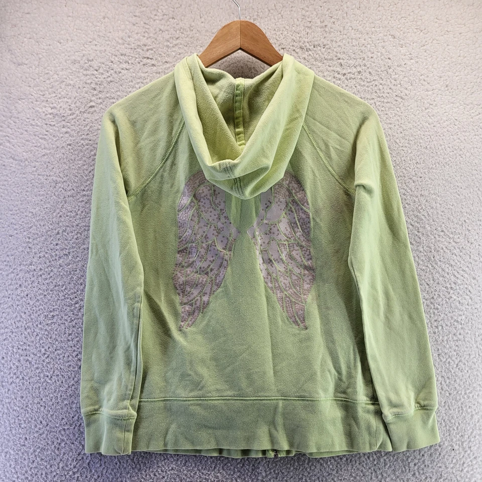 Sudadera con Capucha Victoria's Secret Angel Wing Cremallera Pequeña Lentejuelas Supermodelo Esencial Foto 1 de 4