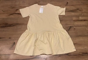 H&M Label Of Graded Goods Girls Yellow Dress Size 5T/6 ~ NEW WITH TAGS - Picture 1 of 6