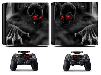 Dark Skull 205 Vinyl Skin Sticker Cover for Sony PS4 Pro PlayStation 4 Pro - Image 1 of 2
