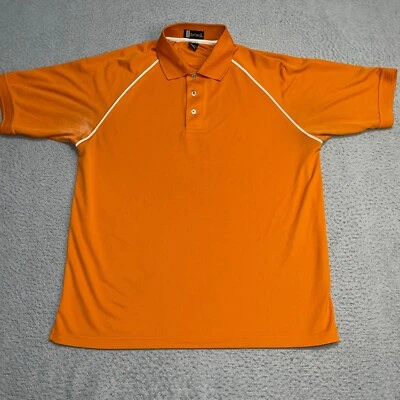 Hartwell Polo Shirt Men's Large Golf Orange Lightweight Short Sleeve Casual - Image 1 of 4