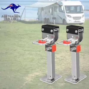 2X 400Mm Caravan Stabilizer Legs 400 Trailer Camper Drop down Corner Steady Stab - Picture 1 of 12