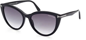 NWT Tom Ford FT0915 01B ISABELLA-02 Shiny Black / Gradient Smoke Lenses 56MM - Picture 1 of 1