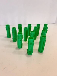 Goody Snap-over Hair Rollers 1989 Tight-Locking 14 Small Green Rollers Vintage - Picture 1 of 4