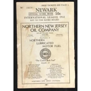 1932 Newark Baseball Stars vs Major Leaguers Scorecard Honus Wagner, Bancroft,++ - Picture 1 of 7