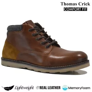 MENS LEATHER BOOTS WALKING CASUAL DESERT CHELSEA CHUKKA ANKLE WORK SHOES SIZE - Picture 1 of 25