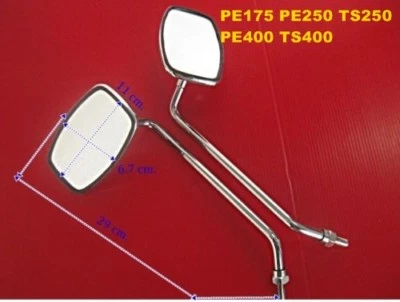 Fit SUZUKI PE175 PE250 TS250 PE400 TS400 侧镜套装 // 质量 [mi] — 第 1/4 张图片