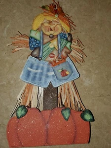 "SCHEUCHE" ~ (21 Zoll) ~ HOLZ REGAL SITTER DEKORATION!!!   - Bild 1 von 6