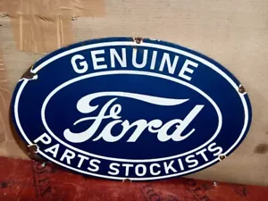 Foard Geuniune Part Pure Porcelain Enamel Heavy Metal Sign 24 x 16 Inches DSP - Picture 1 of 3