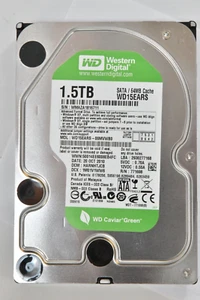 DISQUE DUR WESTERN DIGITAL CAVIAR INT. 3,5p 1.5 To - 7200 tr - SATA2 HDD 1,5 3.5 - Photo 1/4