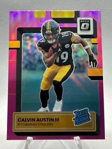 2022 Donruss Optic CALVIN AUSTIN III Pink Prizm Rated Rookie #236 Steelers - Picture 1 of 2