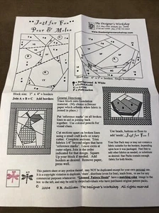 Pear And Melon Paper Pieced Quilt Block Kits New - Picture 1 of 6