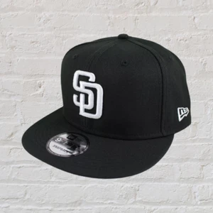 San Diego Padres 9FIFTY verstellbare Kappe - WA MLB New Era 950 Mütze - schwarz Druckknopflasche - Bild 1 von 3