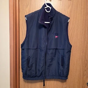 Chaleco reversible con cremallera para hombre polar y poli QCYC Yacht Club azul marino pequeño - Imagen 1 de 4