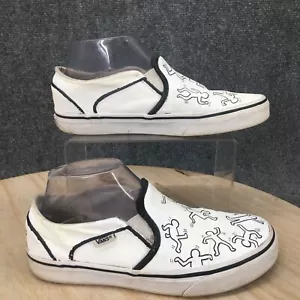 Vans Zapatos de Skate Mujer 7 Pintados de Blanco Clásico Sin Cordones Informales 721356 - Imagen 1 de 9