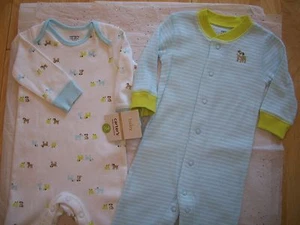 CARTER'S 2 PIECE SLEEP & PLAY OUTFITS BABY BOY'S PUPPIES SO CUTE!! - Picture 1 of 4