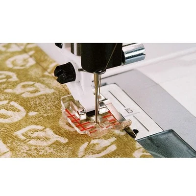 Husqvarna Viking Clear 1/4 inch Piecing Foot with Guide #1-7 Sewing Machines - Image 1 of 2