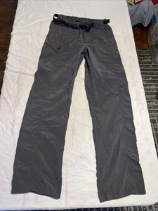 Patagonia Mens Gi III Nylon Hiking Pants Gray XS Belted Lightweight SP12 30 Long - Picture 1 of 16