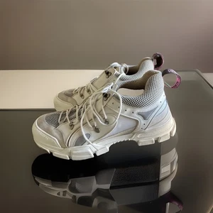 Size 13 Gucci Flashtrek White Shoes - Picture 1 of 24