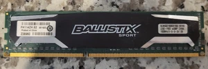 Crucial, Ballistix Sport 4GB DDR3 Memory, 1600MHz CL9, BLS4G3D1609DS1S00.16FER2 - Picture 1 of 3