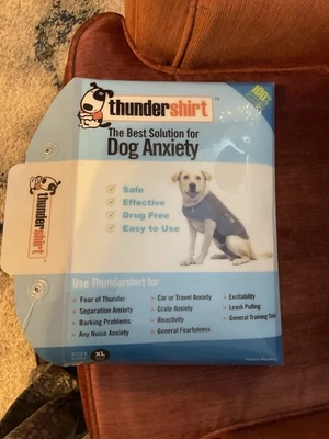Thundershirt Dog Anxiety Calming Treatment XL Dogs Solid Gray - Image 1 of 3
