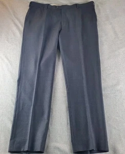 SUITSUPPLY Scinna Pants Mens 40x31 Gray Birdseye Wool Trousers Flat Business  - Picture 1 of 14