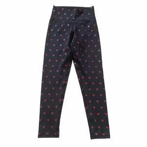 CHRLDR Black with Red Heart all over design high waisted leggings Large NWT - Picture 1 of 7