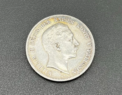 900/- Silbermünze, 5 Mark, Deutscher Kaiser Wilhelm II., 1900, A - Bild 1 von 2