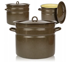 Kochtopf XXL Induktion 16-40L Großraumtopf Topf Emaillierter Einwecken Marmelade - Bild 1 von 35