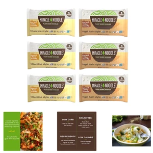 Tagliatelle Shirataki Konjac a base vegetale confezione da 6 fettuccine capelli angelo keto basso contenuto di carboidrati - Foto 1 di 6