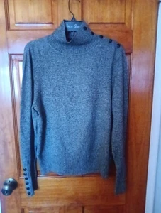 INC International Concepts Damen Pullover Grau Viskose Mischung Stretch Gr. L Neu ohne Etikett - Bild 1 von 10