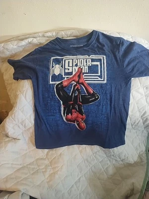 Kids Tall 10/12  Blue Spider-Man Far From Home T-shirt - Image 1 of 4