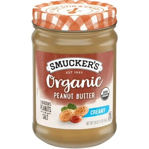Smucker's Bio cremige Erdnussbutter, 16 Oz. Glas - Bild 1 von 7