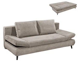 Funktionssofa - taupe - Liegefunktion und Staukasten Sofa Couch Gästecouch - Bild 1 von 10