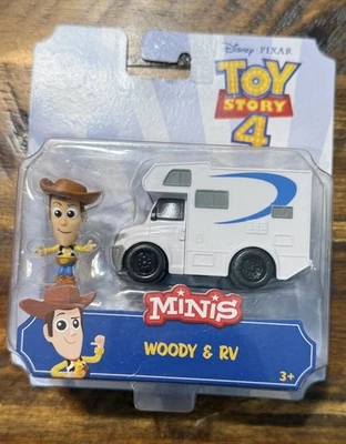 Toy Story 4 Minis Woody y RV Toys Figura Vehículo Set Disney Pixar 2018 GCY61 Foto 1 de 2