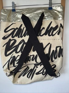 Dorothee Schumacher Womens Beige Gold “Run Away With Me” Cotton Back Pac 2013 - Picture 1 of 14