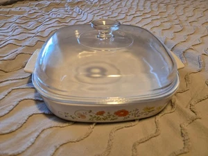 Cazuela CORNING Wildflower (Corelle) 2,5 cuartos con tapa 10"x10" EE. UU. A-10-B - Imagen 1 de 6