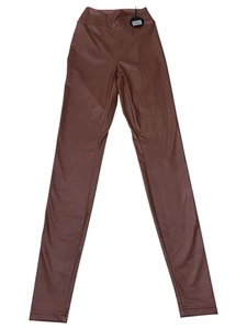 Leggings OFFLINE By Aerie Real Luxe Imitación Cuero Marrón XS - Imagen 1 de 5