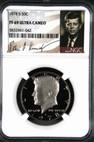 1978 S Kennedy Half Dollar John F Kennedy Signature label NGC PF69 Ultra Cameo Cover