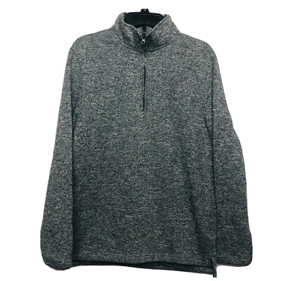 Beverly Hills Polo Club Long Sleeve Quarter Zip Men’s Sweater Grey Size M - Image 1 of 4