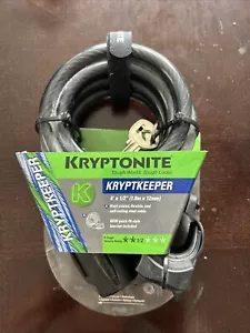 Kryptonite Kryptkeeper 6ft Cable, Bracket and Key - Picture 1 of 4
