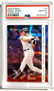 2002 Topps Finest Derek Jeter PSA 10 Gem Mint Xfractor /299 POP 13 - Picture 1 of 3