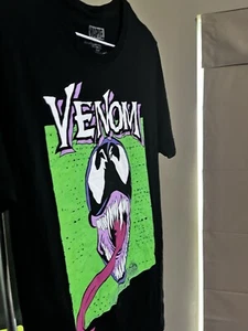 VENOM Marvel Comics Black Vintage Style Men's T-Shirt  Medium - Picture 1 of 3